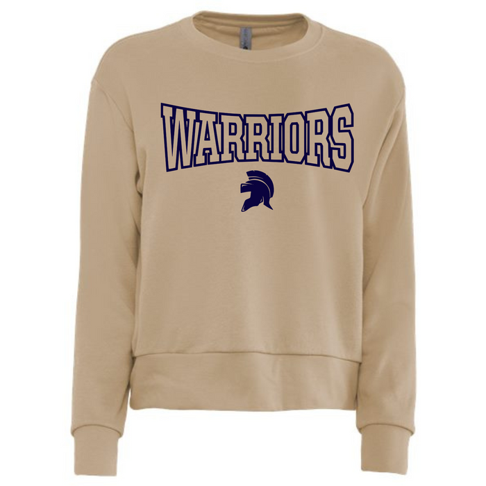 Warrior Block Next Level Womens Laguna Tan Sweatshirt