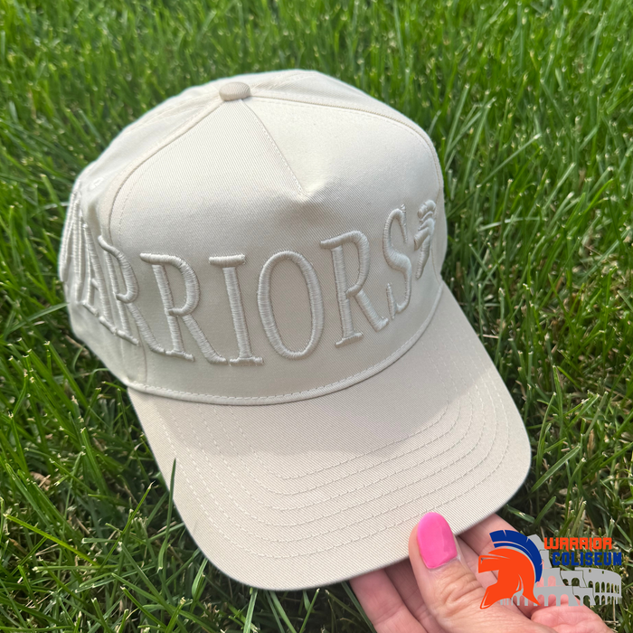 WARRIOR TAN TONE ON TONE WRAP SNAPBACK TRUCKER HAT