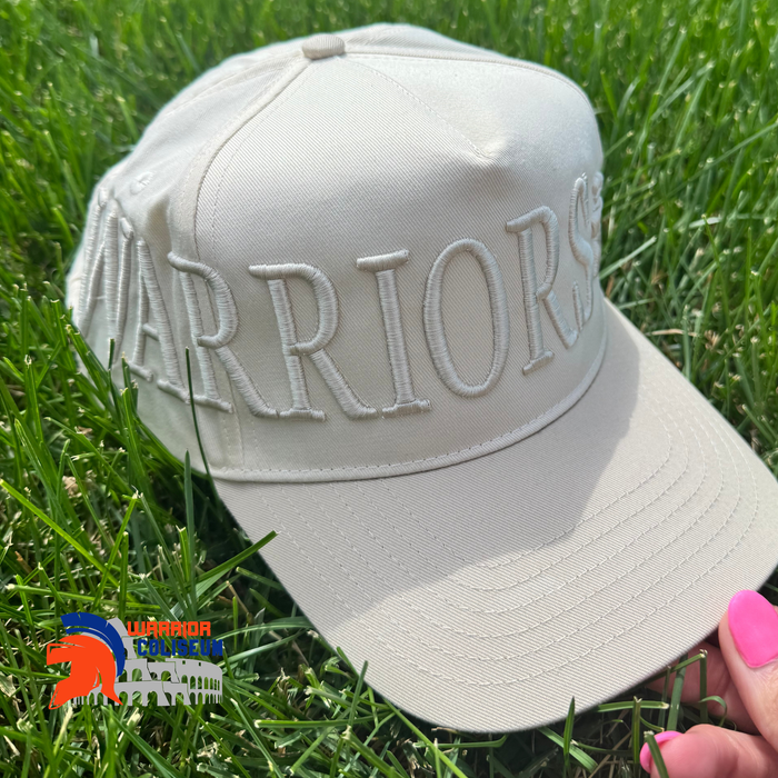 WARRIOR TAN TONE ON TONE WRAP SNAPBACK TRUCKER HAT