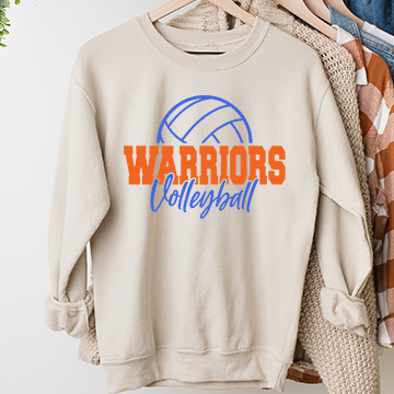 WARRIOR VOLLEYBALL HEATHER DUST SWEATSHIRT