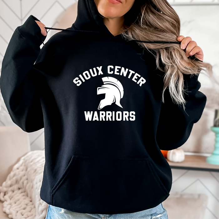 Warriors Classic Black Gildan Hoodie