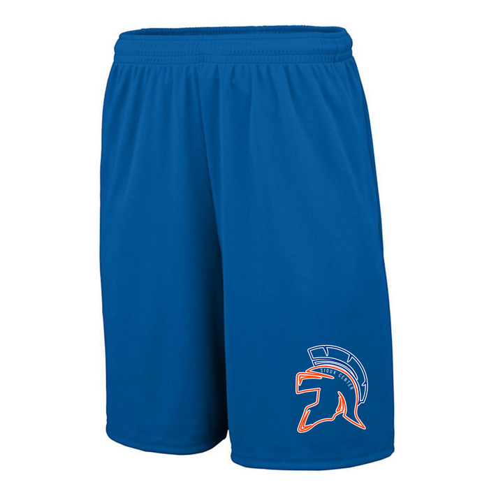 WARRIORS HELMET TRAINING SHORTS WITH POCKETS