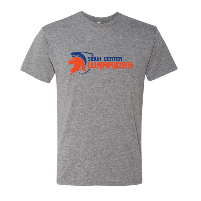 Warriors Horizontal Shield - Next Level Triblend Tee 6010