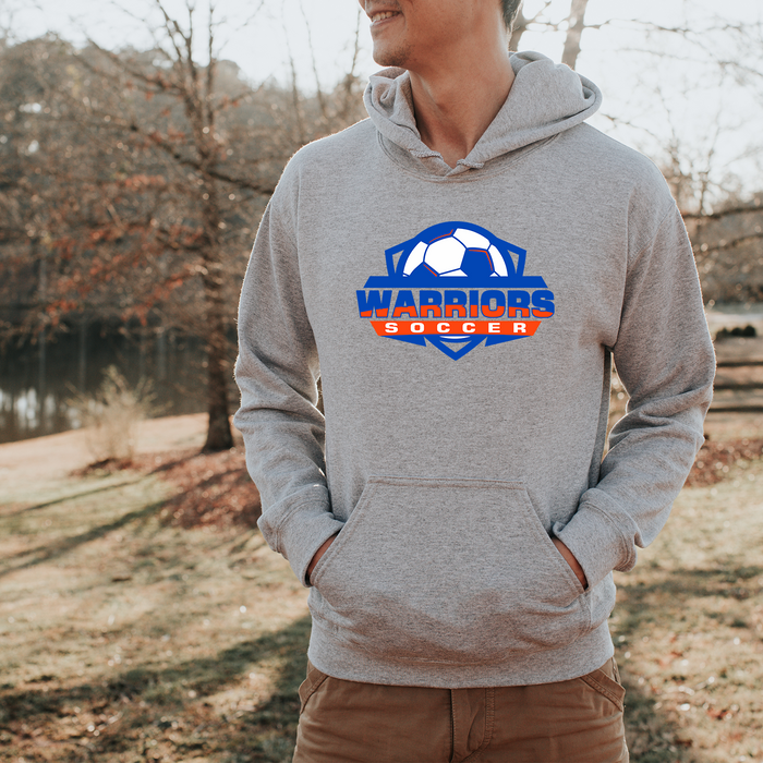 WARRIORS SOCCER SHIELD - GILDAN HOODIE