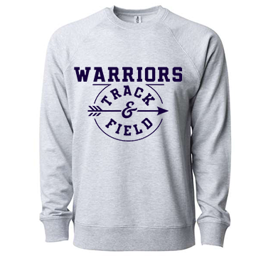 WARRIORS TRACK AND FIELD (CIRCLE ARROW) LIGHT WEIGHT SWEATSHIRT