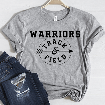 WARRIORS TRACK & FIELD ARROW GRAY (3 STYLES)