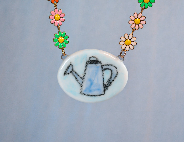 Watering Can Necklace