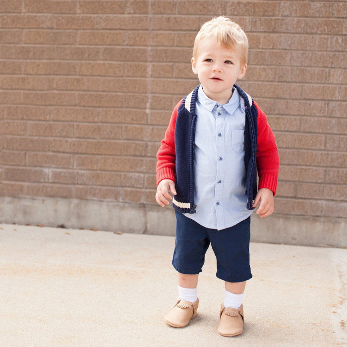 Weathered Brown City Baby Shoe - Babies in Bloom