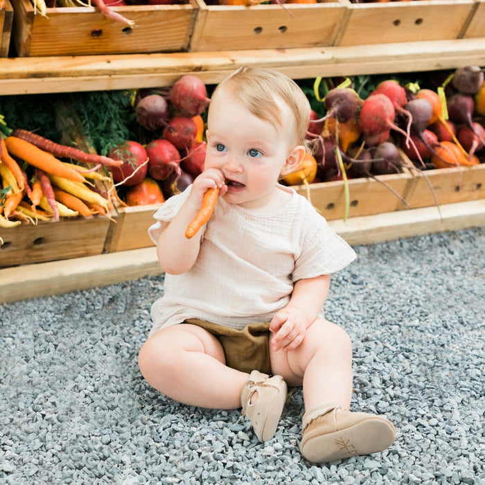 Weathered Brown Mary Jane Baby Shoe - Babies in Bloom