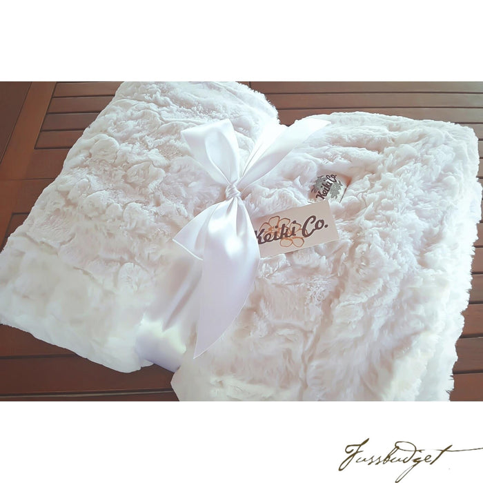 WHITE BELLA COUTURE THROW-Fussbudget.com