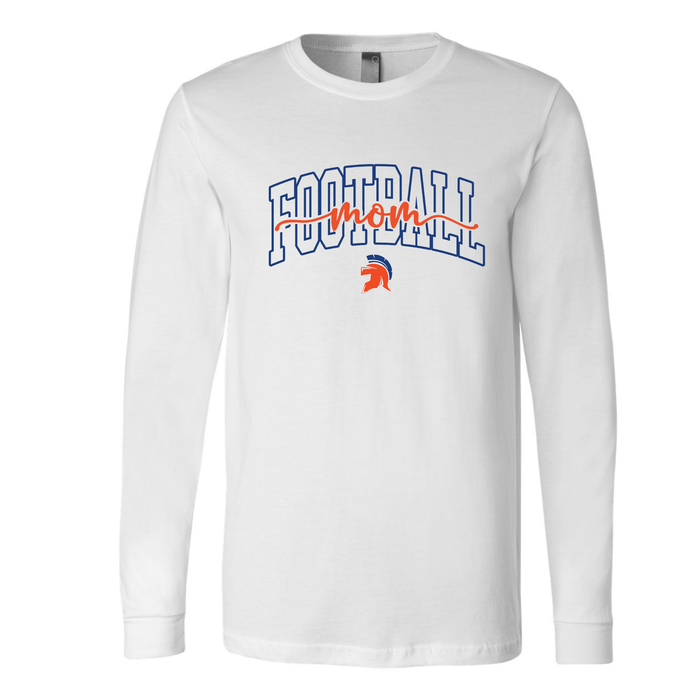 WHITE LONG SLEEVE WARRIOR MOM SCRIPT