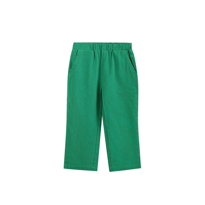 White Pompom Reindeer and Green Pants Set - Lil Cactus