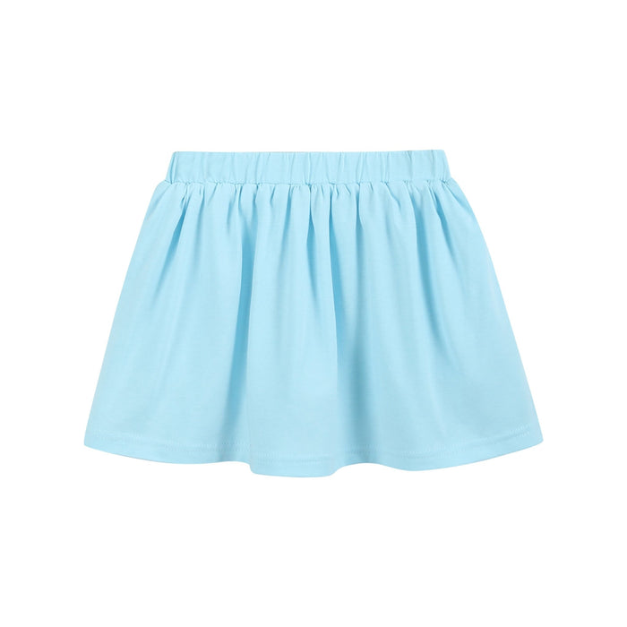 White School Ruffle Top and Blue Skort Set - Lil Cactus