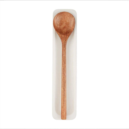 White Spoon Rest Set