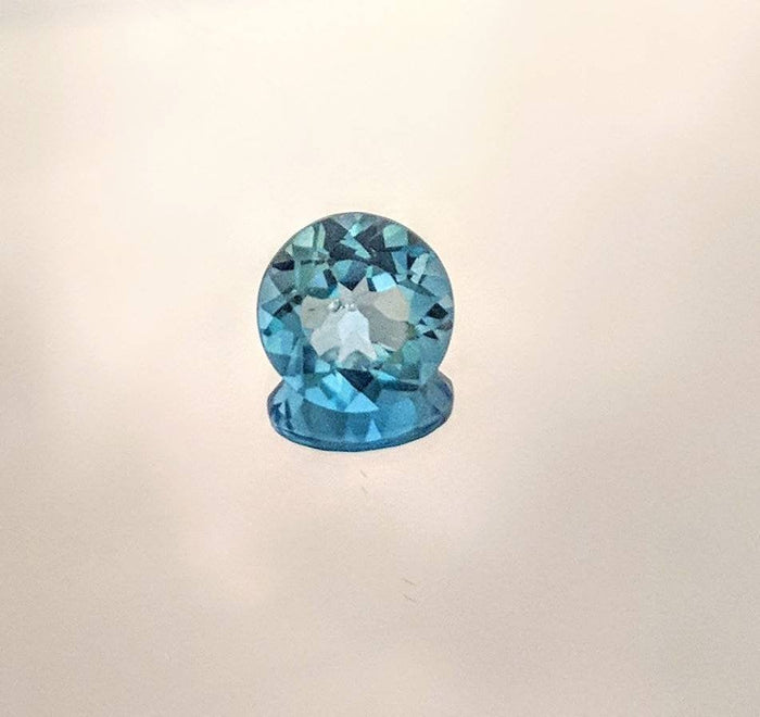 Wholesale, Natural African Swiss Blue Topaz, 4.42ct, 10mm Round, VVS Eye Clean, Loose Stone, Exceptional Color, Unique Stone, Large