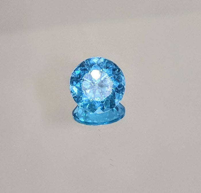 Wholesale, Natural African Swiss Blue Topaz, 4.42ct, 10mm Round, VVS Eye Clean, Loose Stone, Exceptional Color, Unique Stone, Large