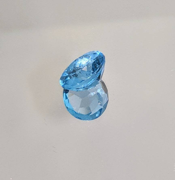 Wholesale, Natural African Swiss Blue Topaz, 4.42ct, 10mm Round, VVS Eye Clean, Loose Stone, Exceptional Color, Unique Stone, Large