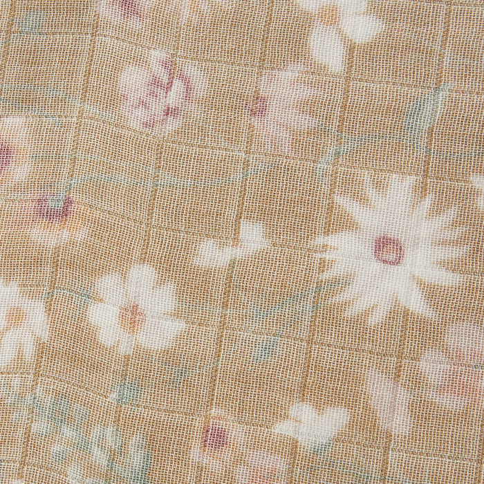 Wildflower Bamboo Two-Piece Burp Cloth Set
