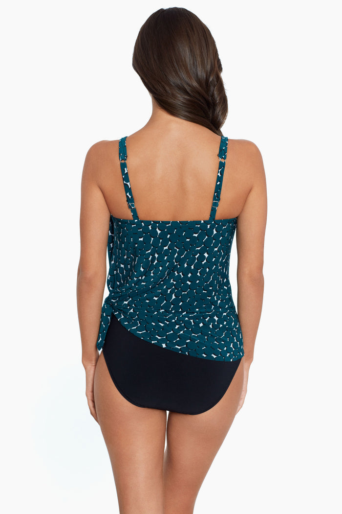 Winnie Tankini Top in Shadow Dot