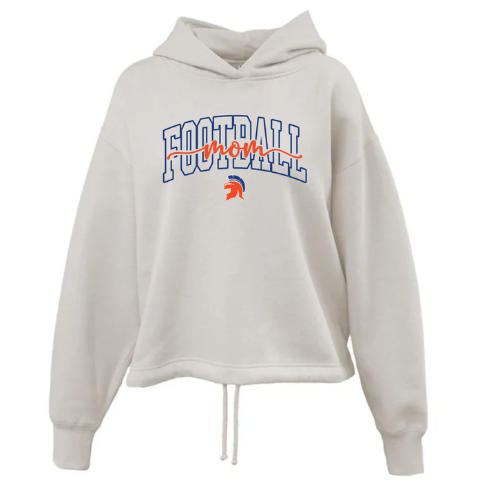 WOMEN'S SPORTS HOODIE FOOTBALL MOM SCRIPT PENNANT 5476