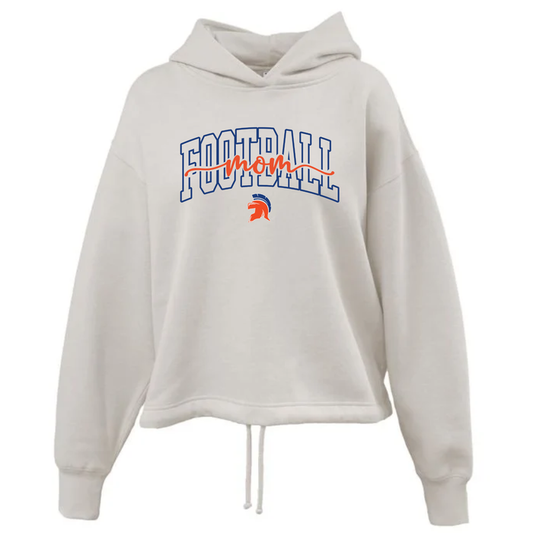 WOMEN'S SPORTS HOODIE FOOTBALL MOM SCRIPT PENNANT 5476