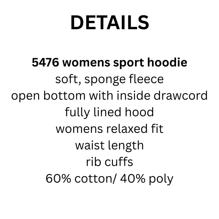 WOMEN'S SPORTS HOODIE FOOTBALL MOM SCRIPT PENNANT 5476