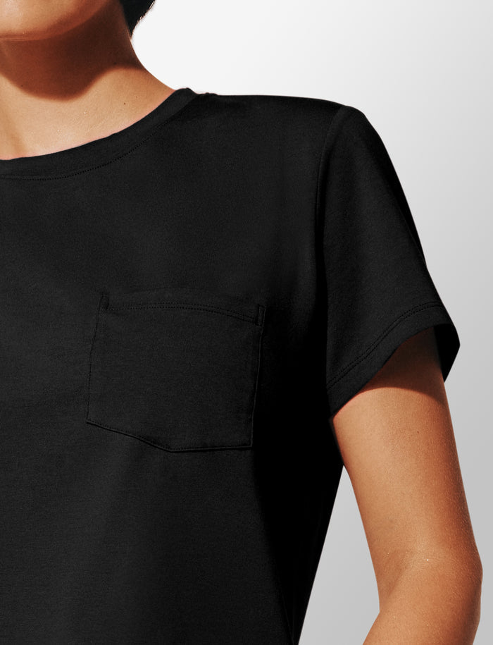 WonderKnit™ Pajama Set - Black - Nylon/spandex; polyester -Thirdlove