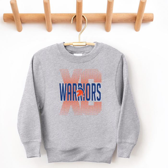 XC CROSS COUNTRY GRAY CREW SWEATSHIRT- GILDAN 18000