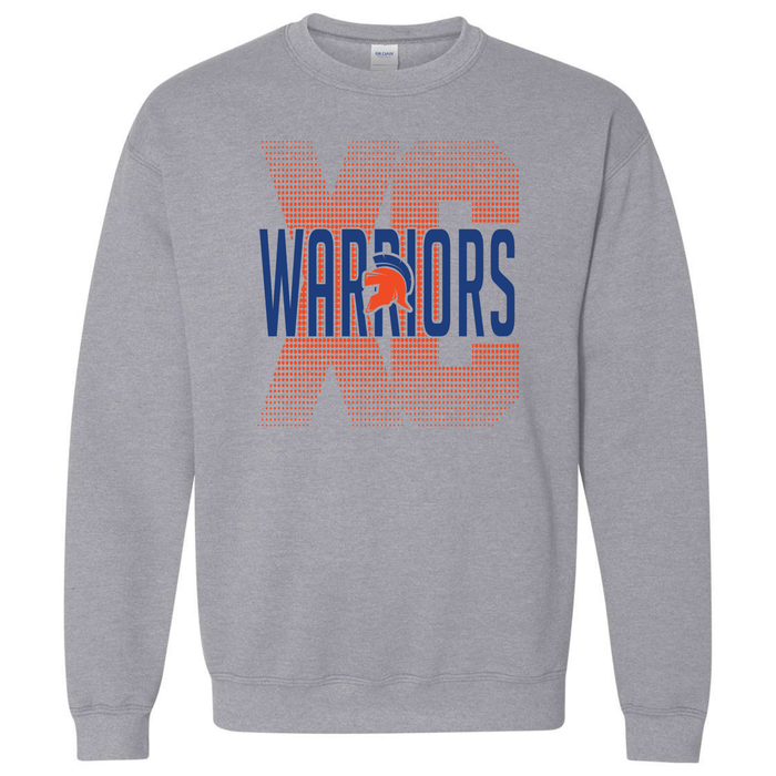XC CROSS COUNTRY GRAY CREW SWEATSHIRT- GILDAN 18000