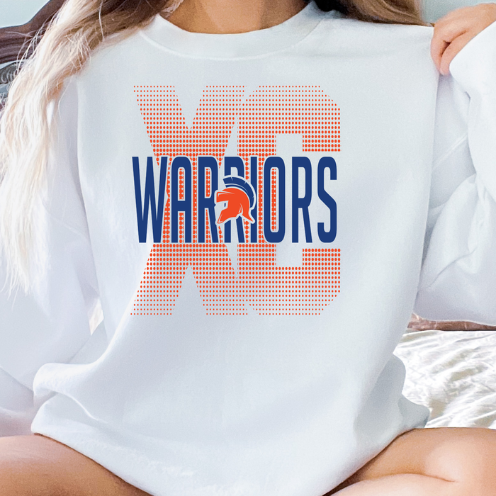 XC CROSS COUNTRY WHITE CREW SWEATSHIRT- GILDAN 18000