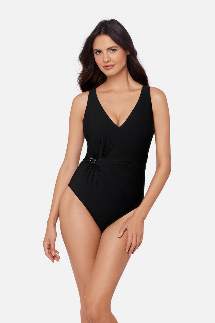 Yara One Piece Swimsuit in Black