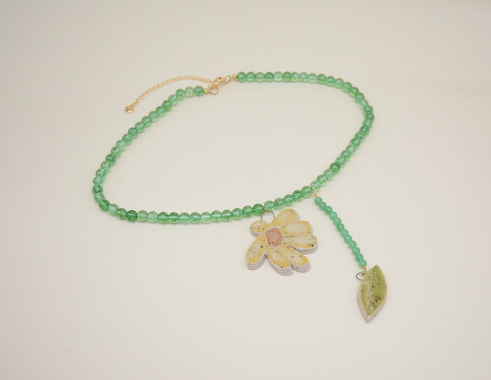 Yellow Daisy Necklace