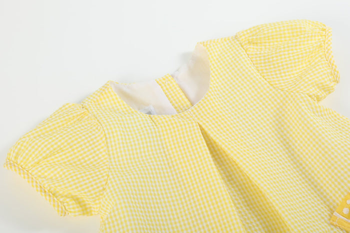 Yellow Lemon Dress and Panty Cover Set - Lil Cactus
