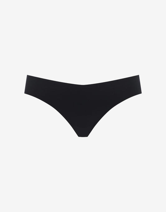 Zero Edge No-Show Thong - Black - 50% nylon/50% Spandex - ThirdLove