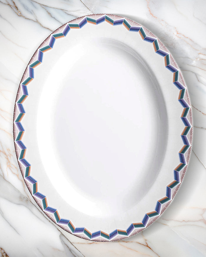 ZIG ZAG JARRIS 148 Oval Dish - Ø 36 Cm