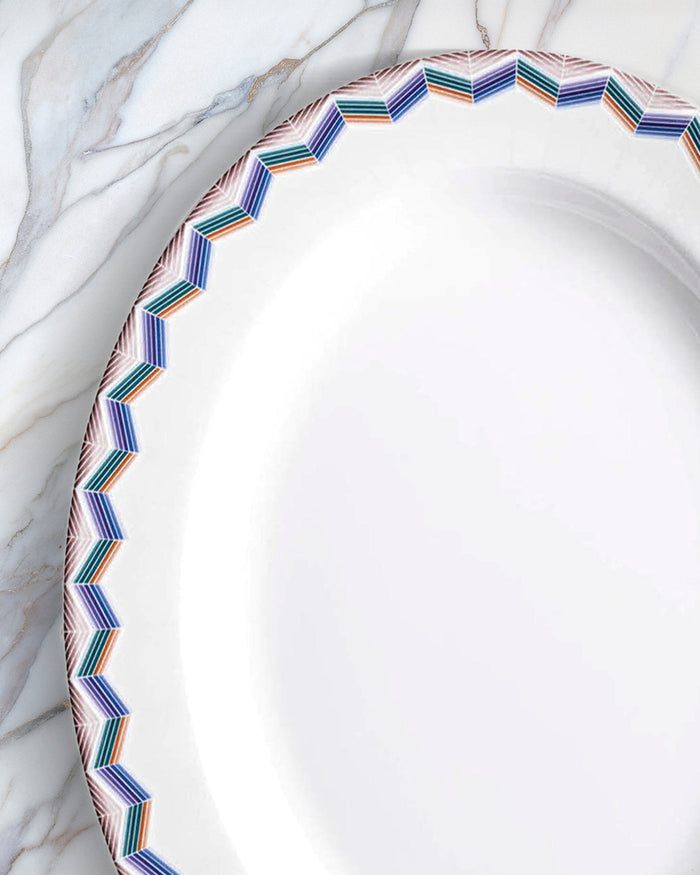ZIG ZAG JARRIS 148 Oval Dish - Ø 36 Cm